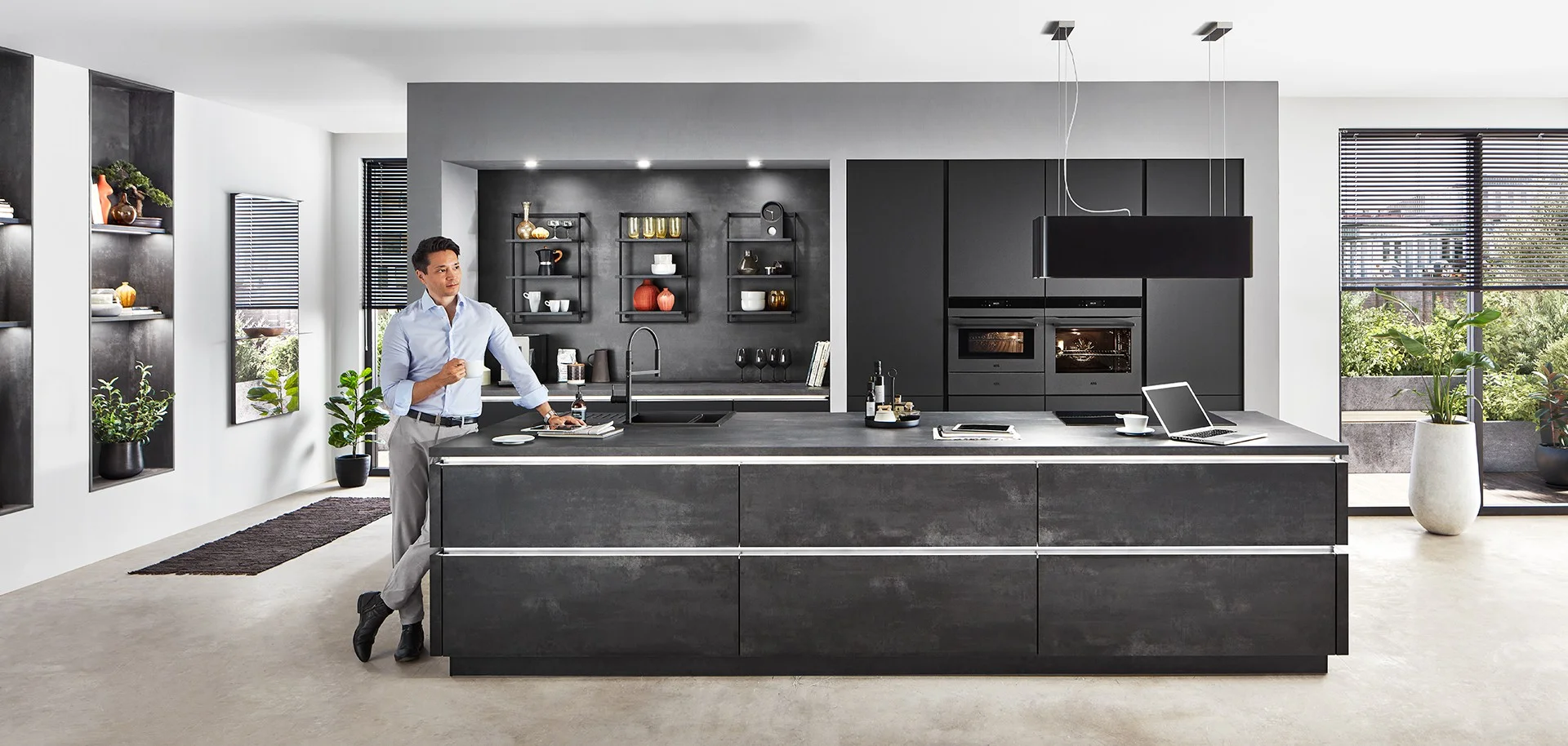 DECO LASER 463 - Black concrete reproduction